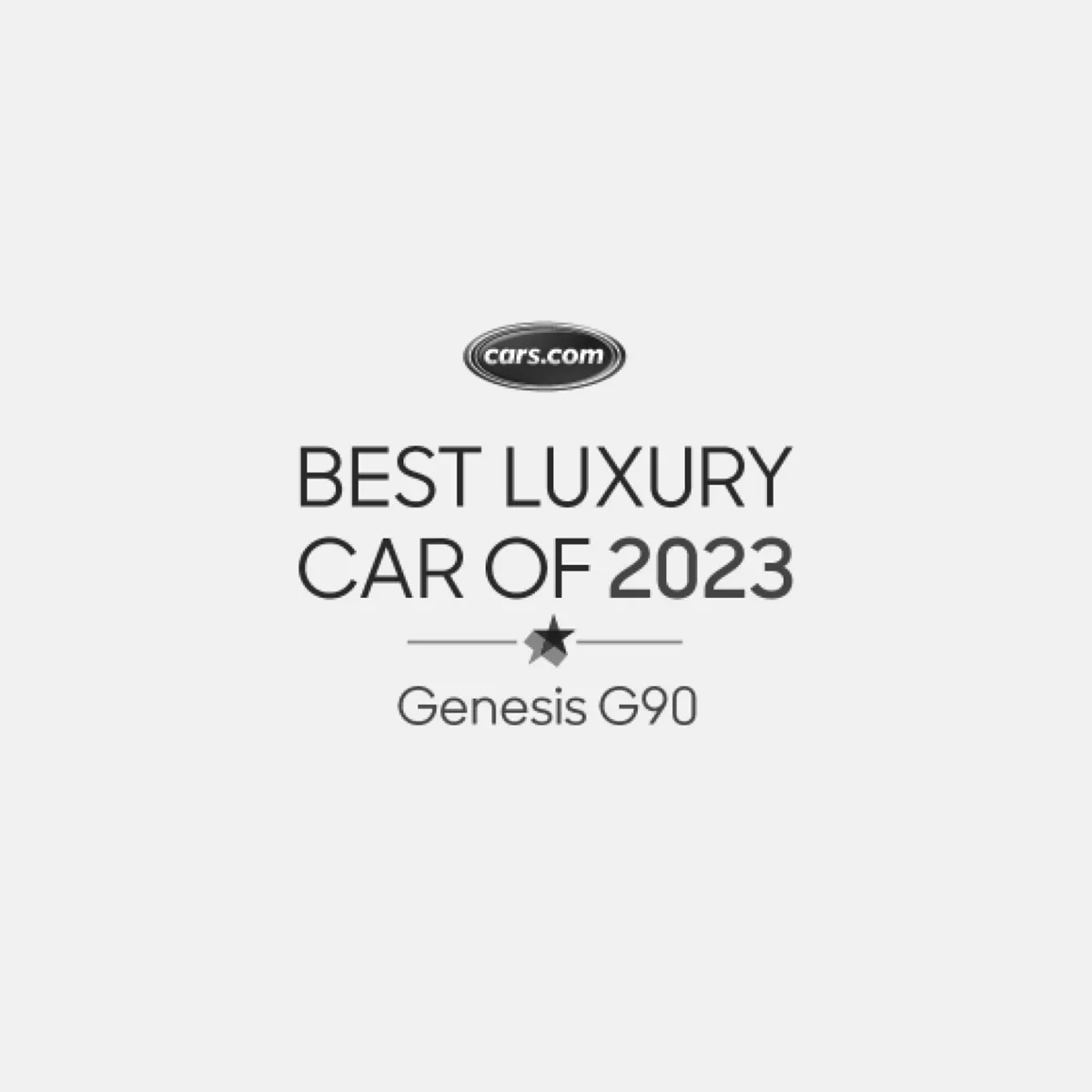 Cars.com 2023 年最佳豪華車款 Genesis G90。