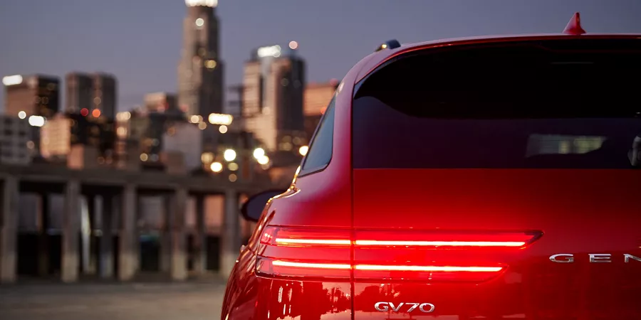 GV70 rear tail light.