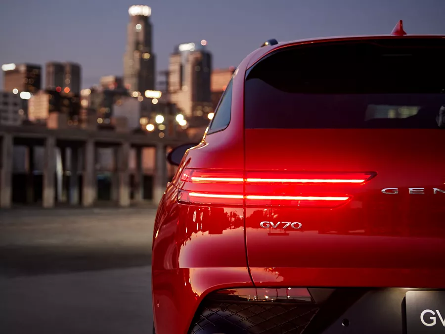 GV70 rear tail light.