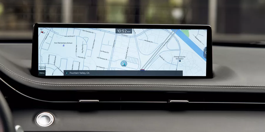 GV70 14.5” navigation screen.