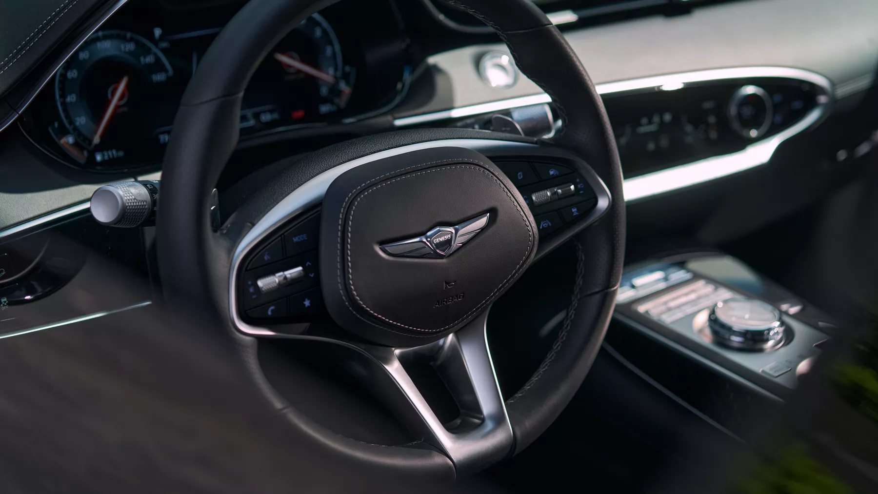GV70 steering wheel.