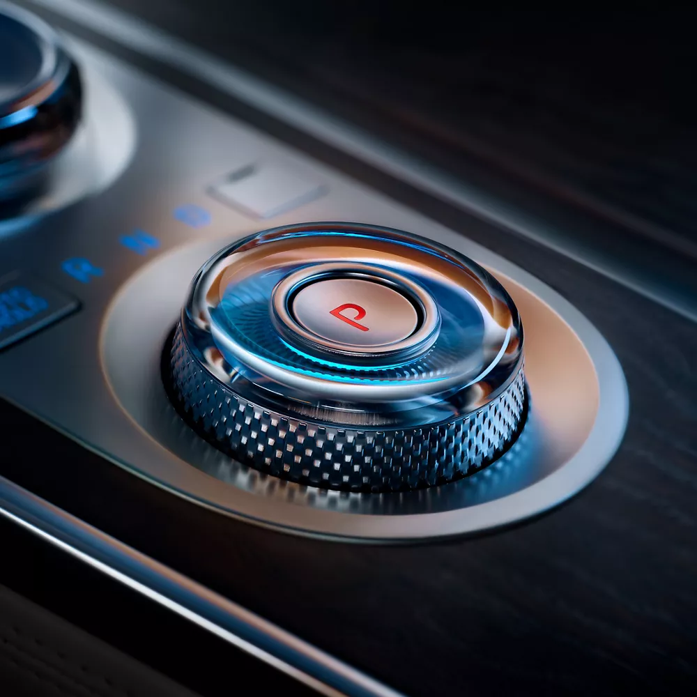 A dial on the GV80 center console. 