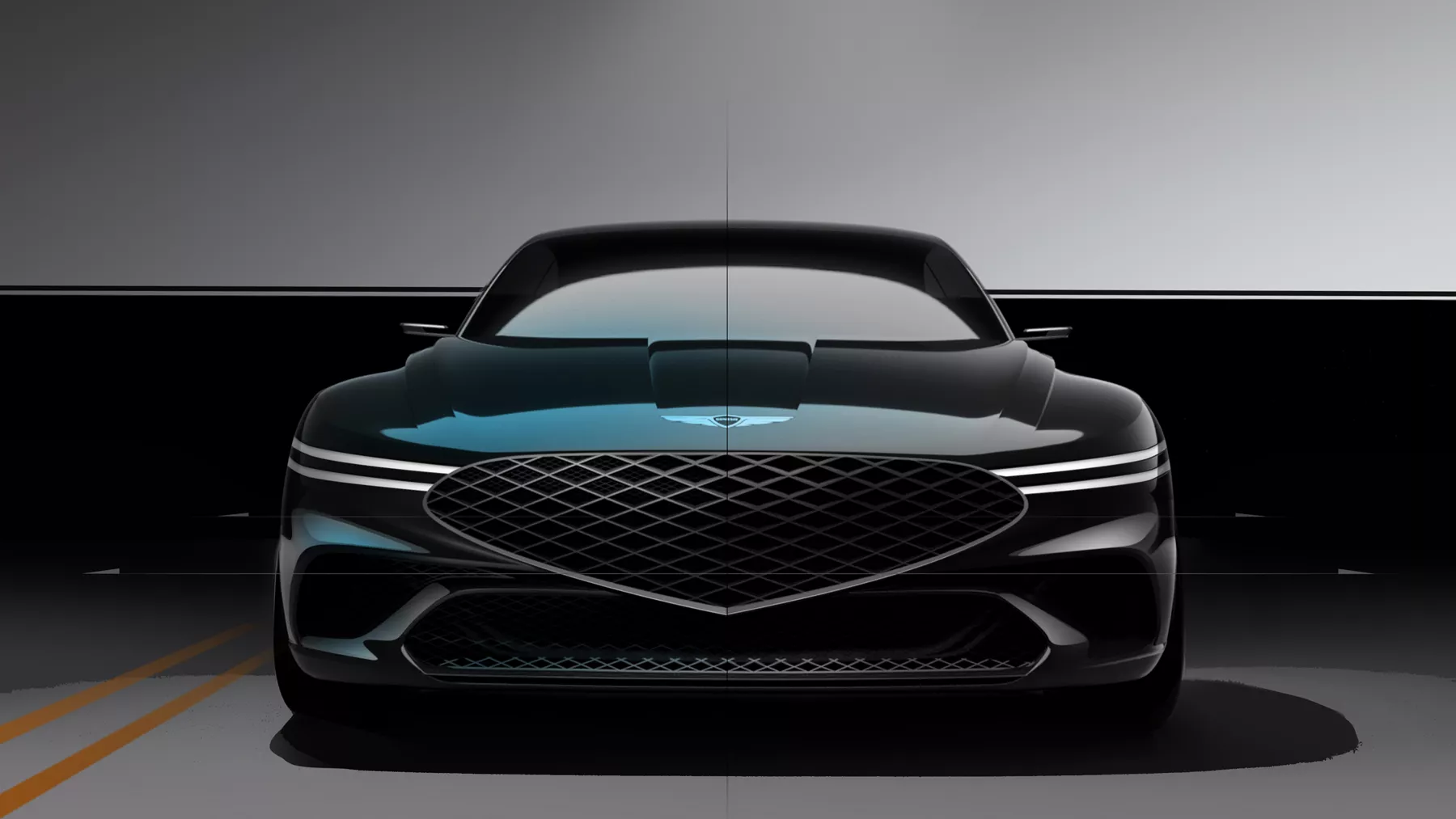 X Concept front grille and front headlights.