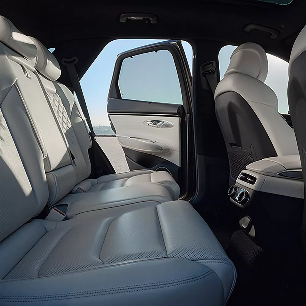 Electrified GV70 rear seats.