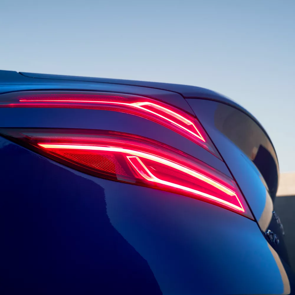 Closeup of G70 tail light.