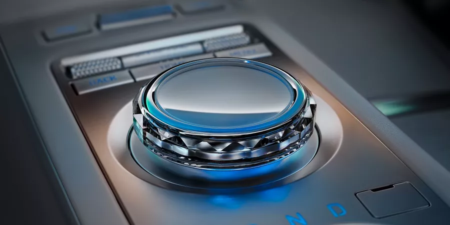 Dial on center console of Electrified GV70.