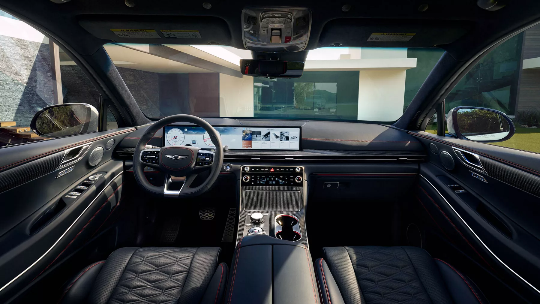 GV80 Coupe interior cockpit.