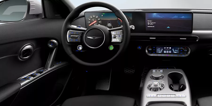 Driver's side interior view of the GV60.
