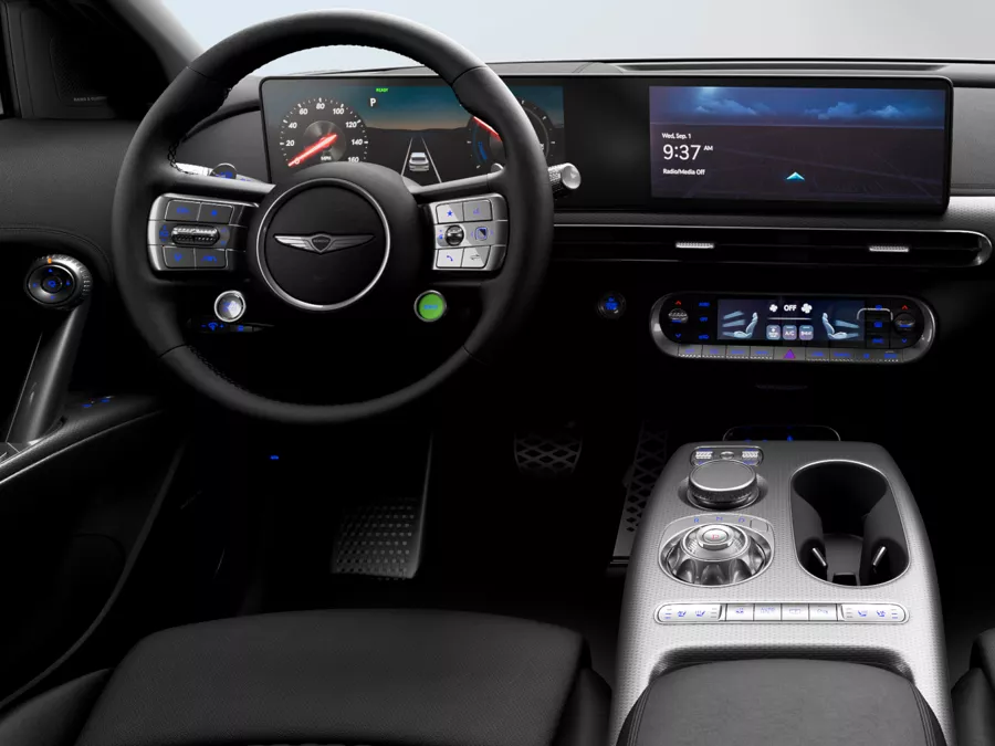 Driver's side interior view of the GV60.