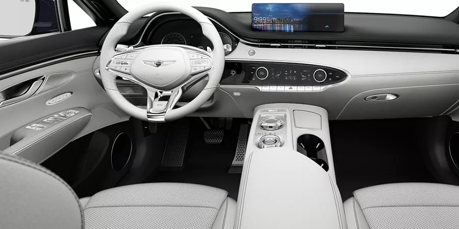 Electrified GV70 앞좌석 공간. 