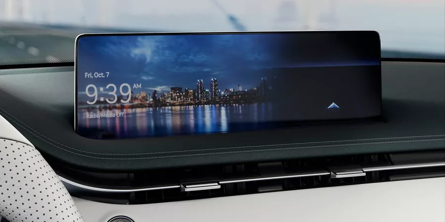 Electrified GV70 인포테인먼트 스크린.