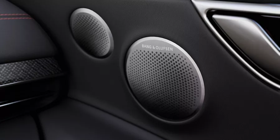 Close up of the GV80 Coupe's speakers.