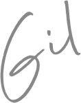 Signature that reads Gil