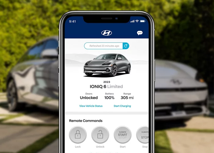 Bluelink+ is included with IONIQ 6. Download the MyHyundai app to get started.