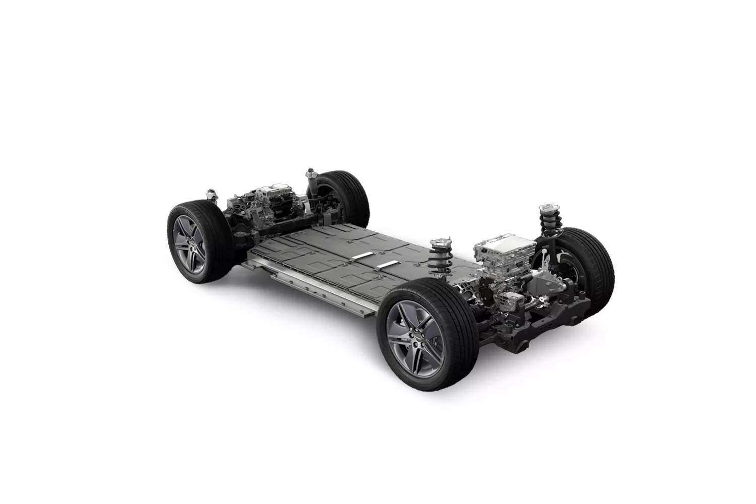 3/4 front passenger side image of Genesis Electrified GV70 chassis