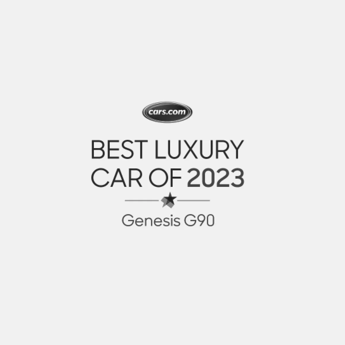 Cars.com best luxury car of 2023 Genesis G90.