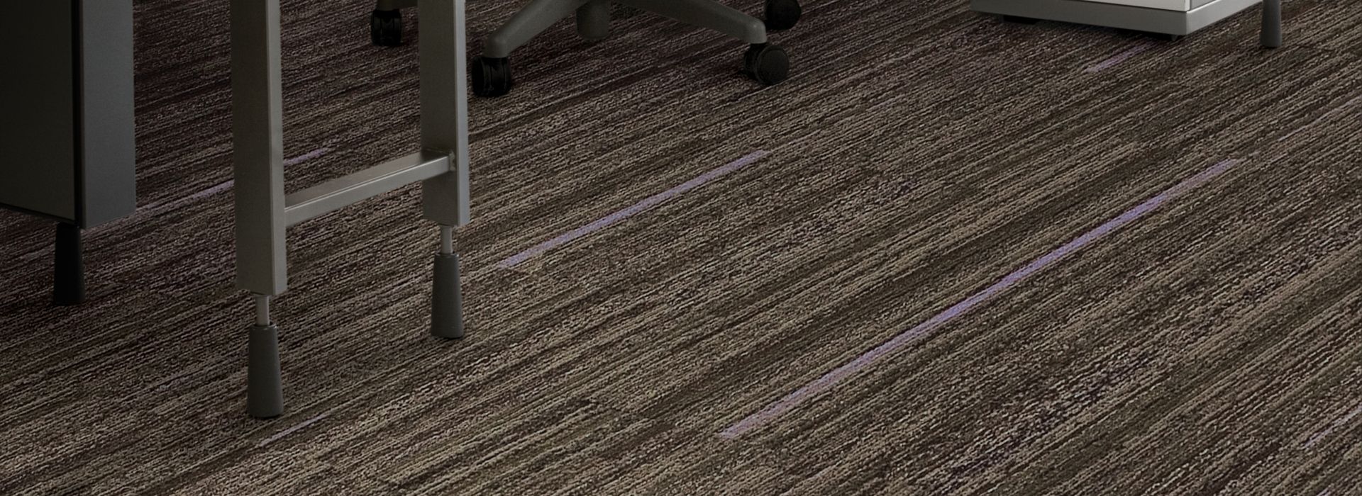 Interface Reincarnation carpet tile in office cubicle area