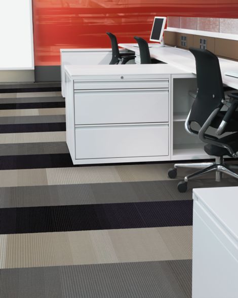 Interface Tectonics carpet tile in cubicle workspace  image number 5
