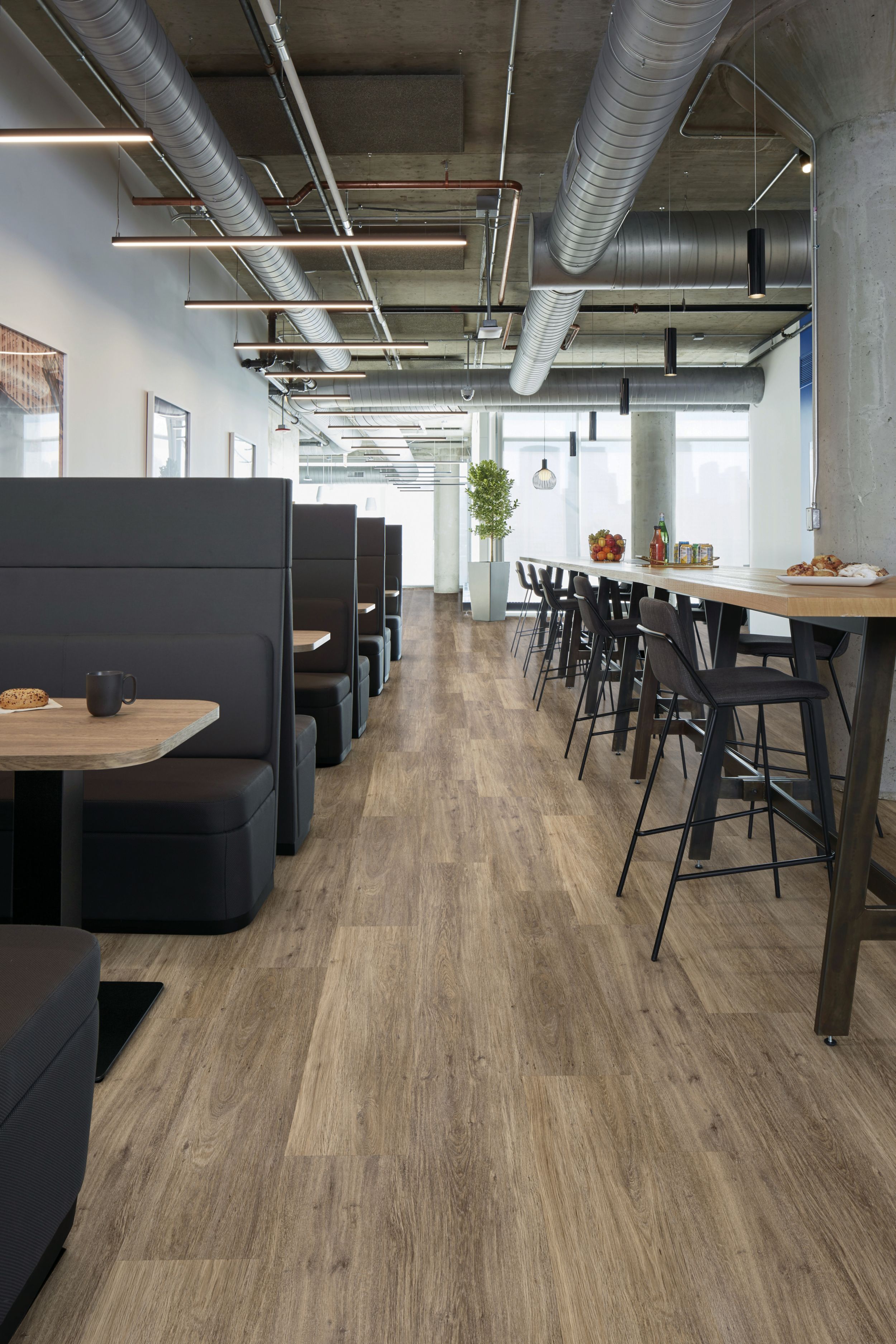 Interface Even Path Woodgrains rigid core in a dining area image number 10