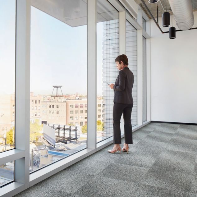 Interface Composure carpet tile with stairs in background