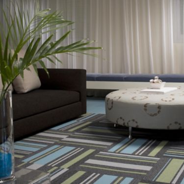 Interface 3rd Avenue carpet tile in hospitality lounge image number 1