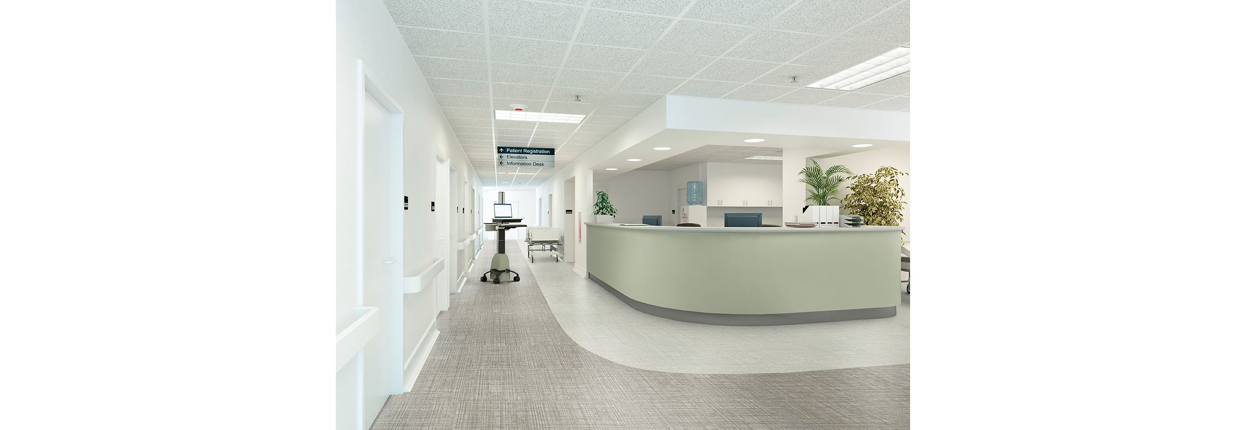Interface Native Fabric LVT with medical desk image number 2