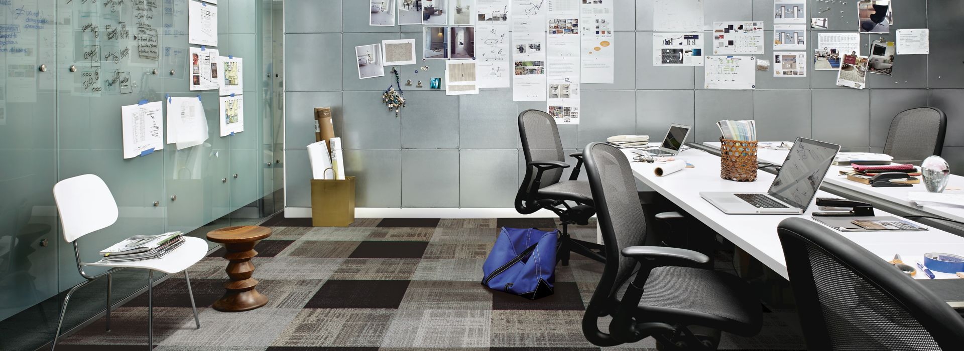 Interface AE310 carpet tile in meeting room
