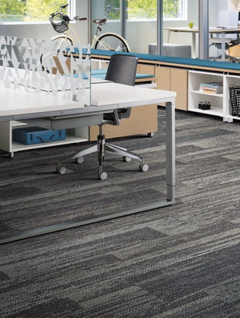 Interface AE311 plank carpet tile in open office image number 7