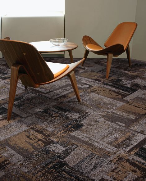Interface A Peeling carpet tile in seating area image number 4