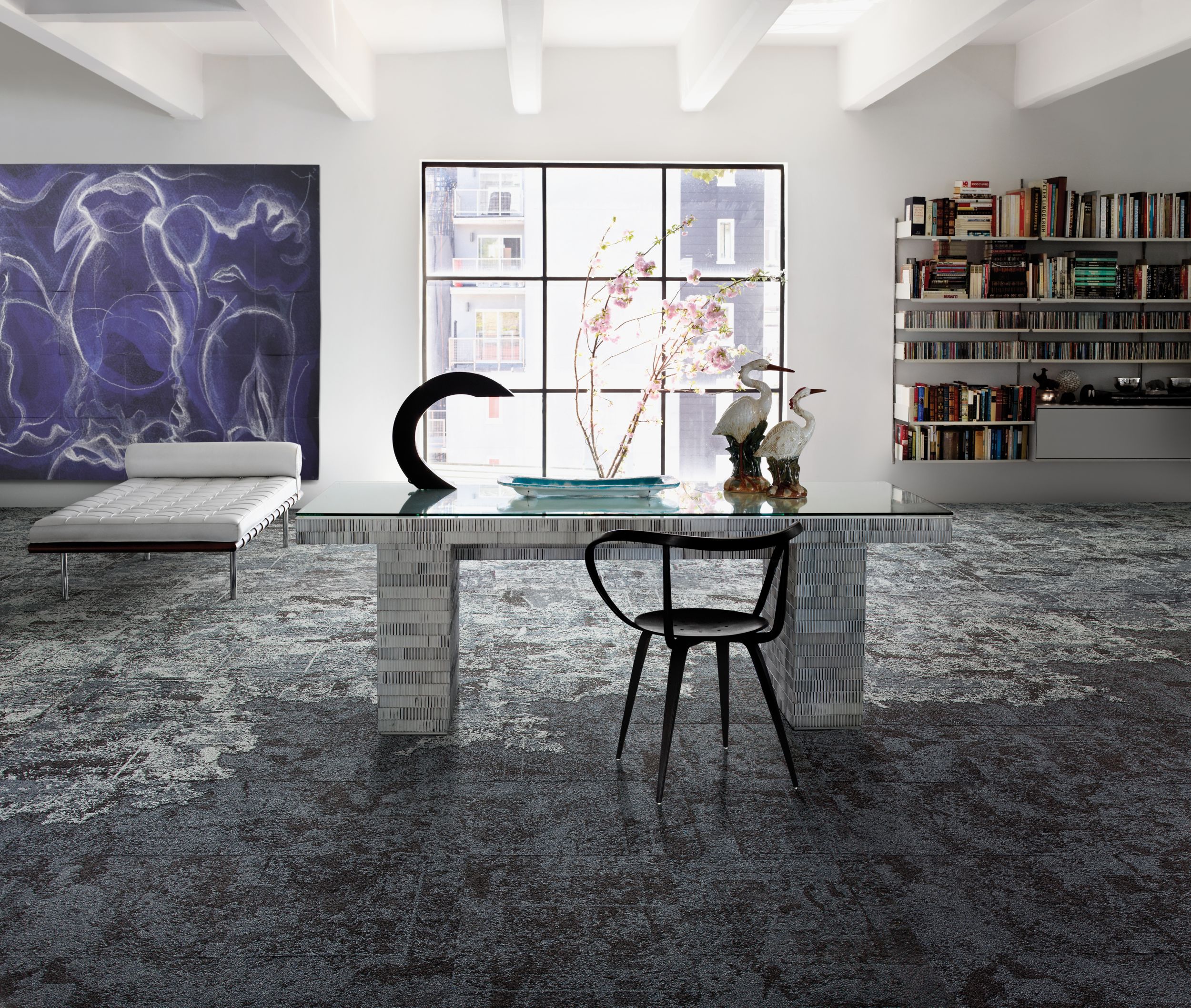 Carpet tile - B602 - Interface - tufted / loop pile / structured