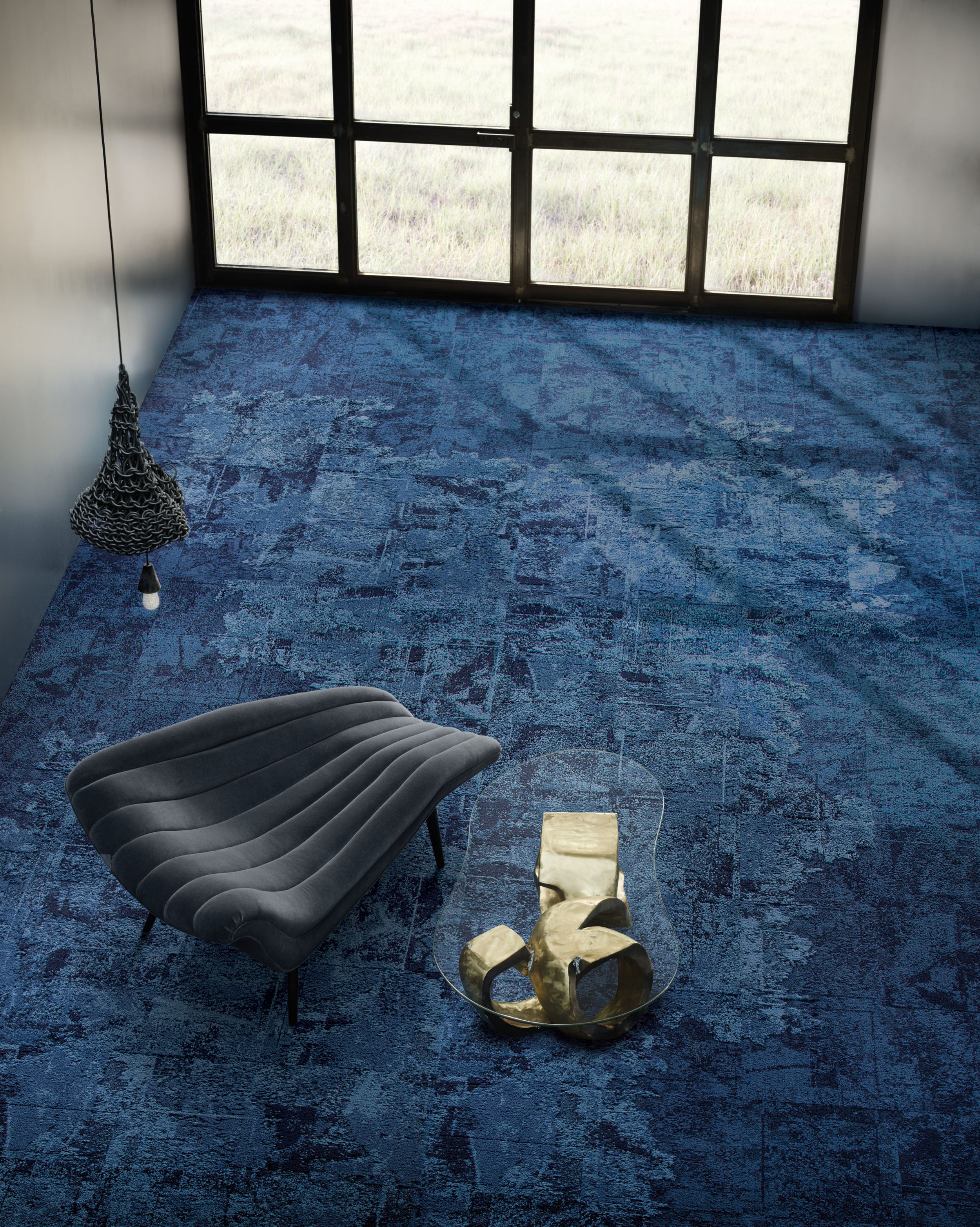 Aerial view of Interface B601, B602 and B603 carpet tile in lounge afbeeldingnummer 2