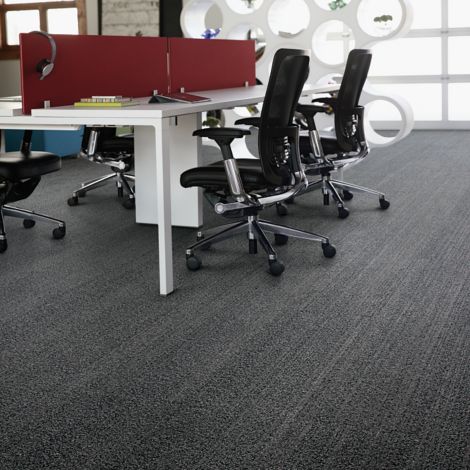 Interface BP410 plank carpet tile in open office