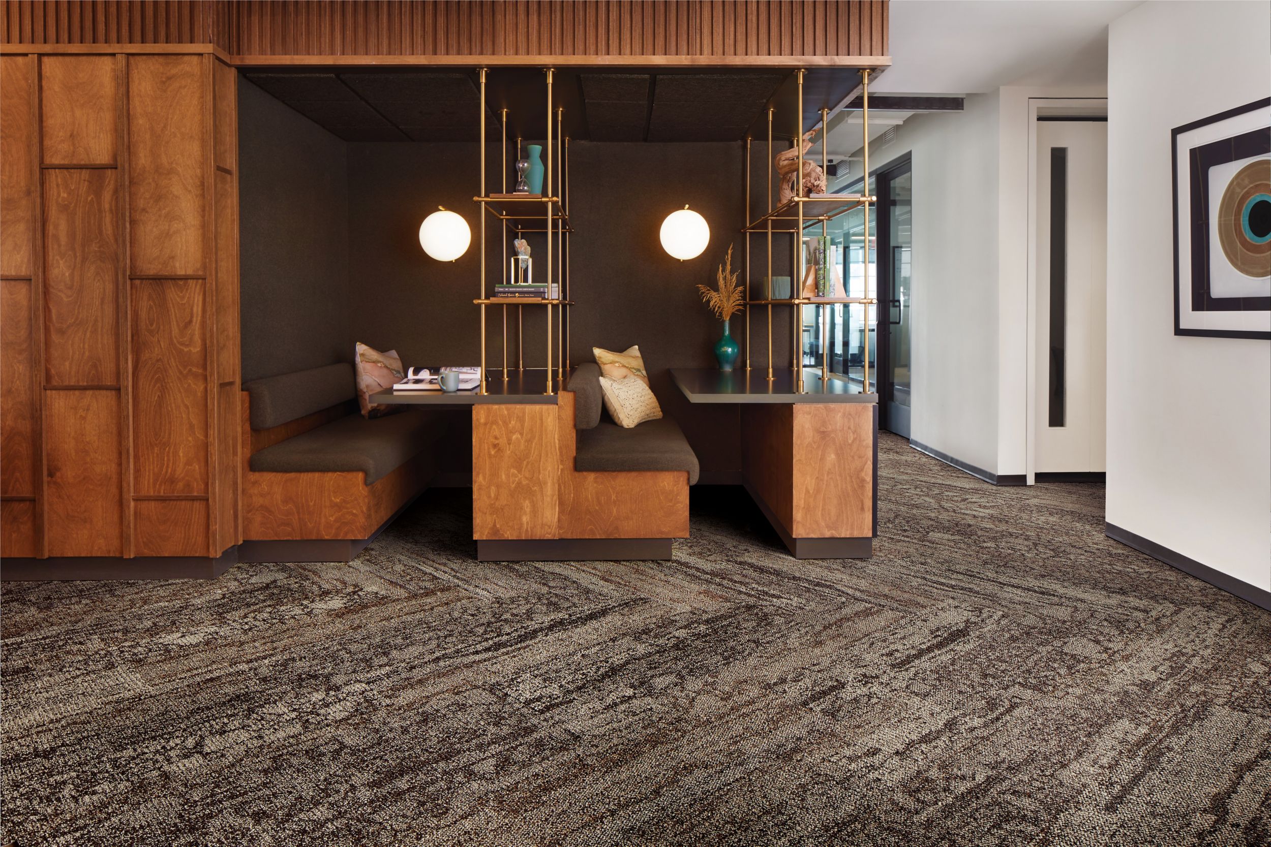Interface Eben plank carpet tile in a flexible work space image number 3