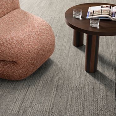 Interface Soft Measure plank carpet tile in seating area image number 2