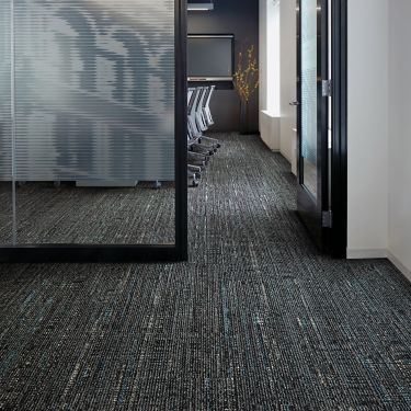 Interface Bitrate plank carpet tile in office and corridor