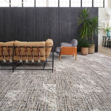 Interface C551 and C552 plank carpet tile with Northern Grain plank LVT in workspace lobby image number 2