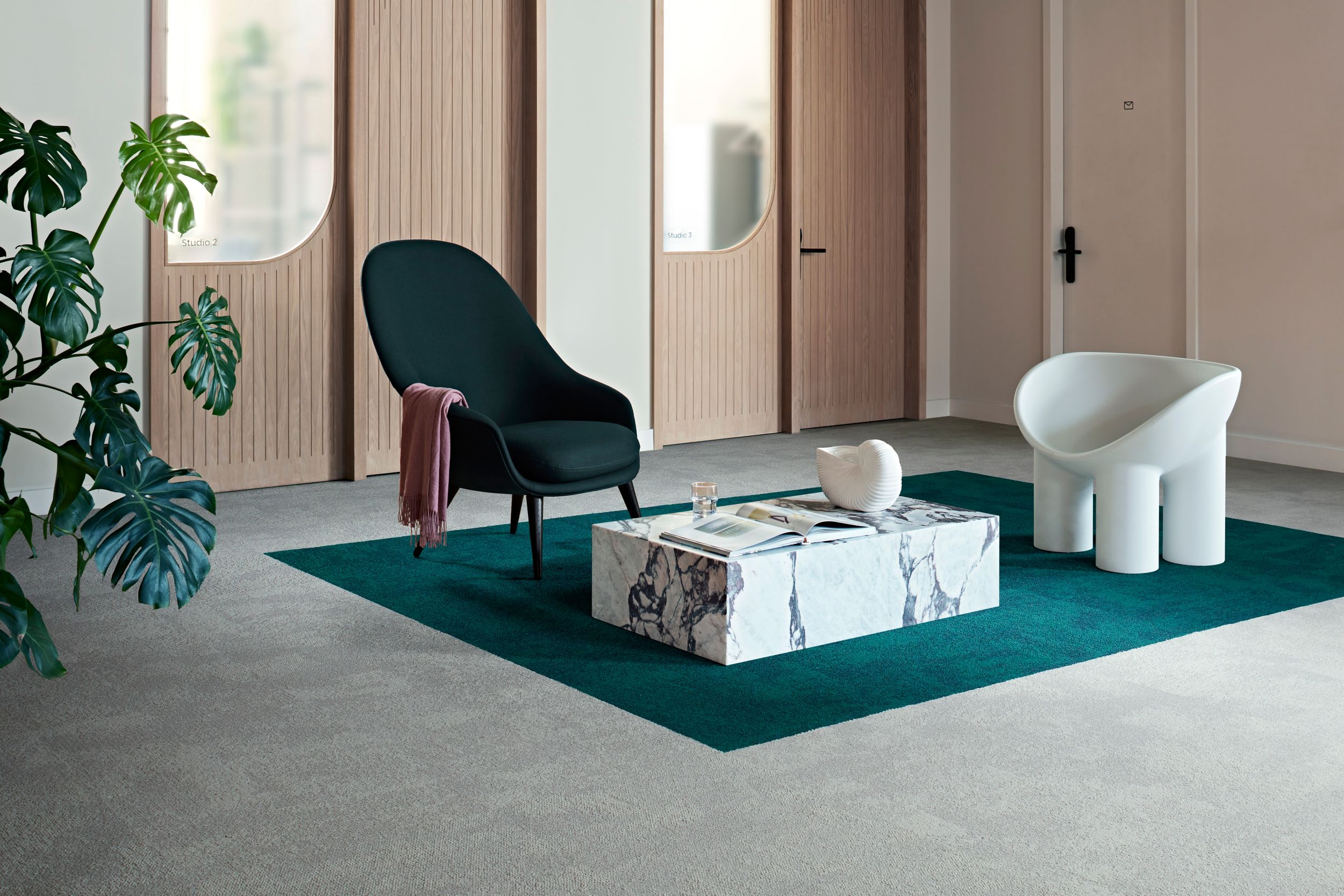 CE100: Connected Ethos Collection Carpet Tile by Interface