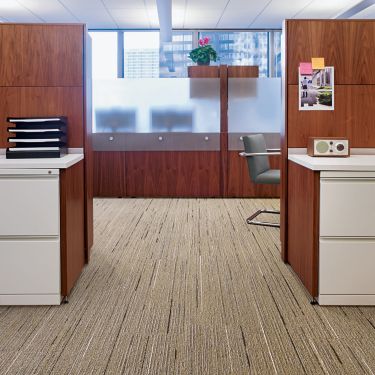 Interface CE172 plank carpet tile in open office