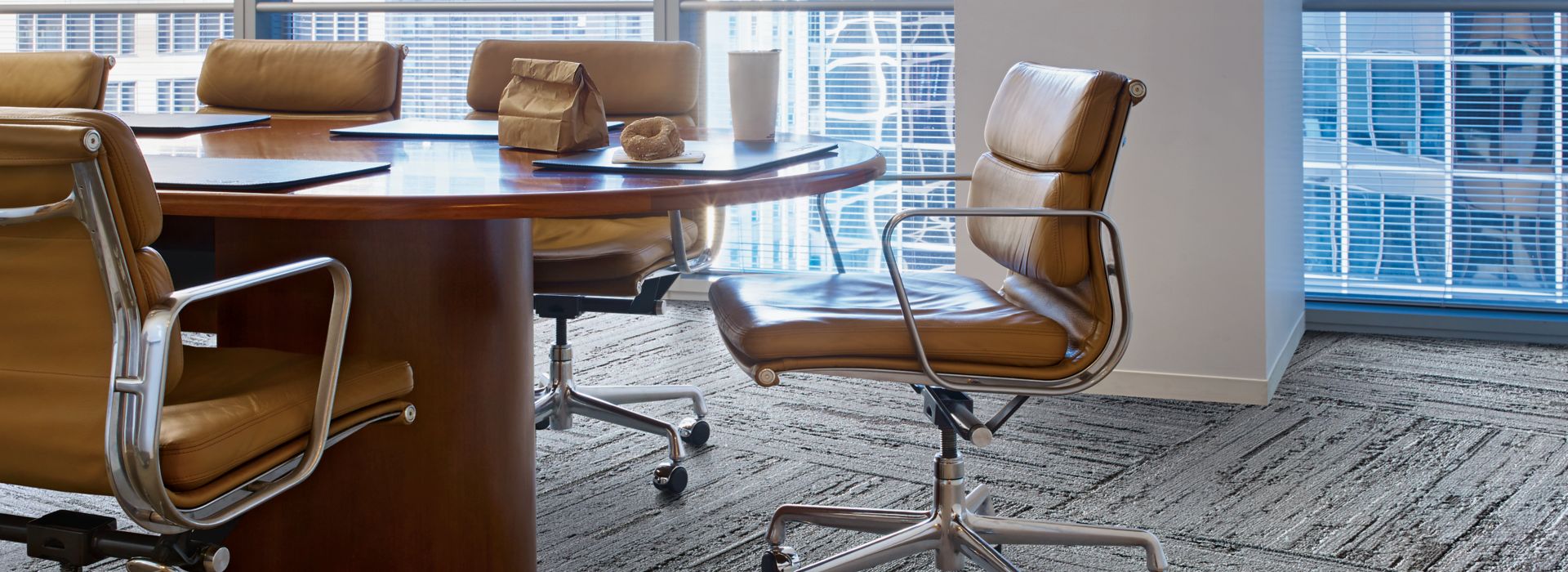 Interface CE173 plank carpet tile in meeting area