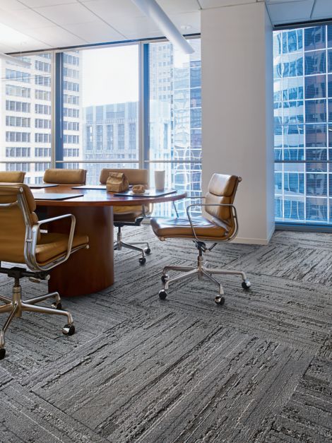 Interface CE173 plank carpet tile in meeting area