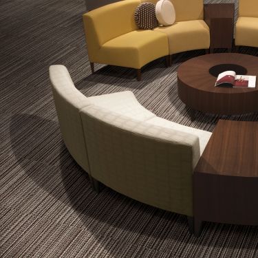Interface La Paz carpet tile in round seating area image number 1
