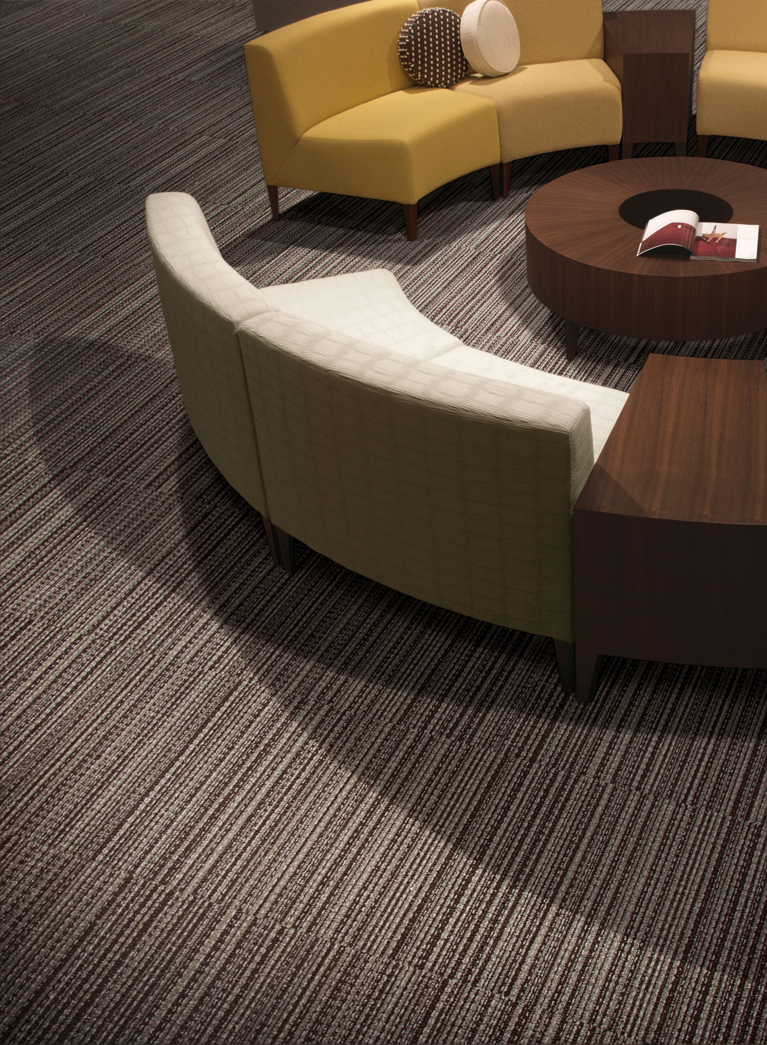 Interface La Paz carpet tile in round seating area image number 1