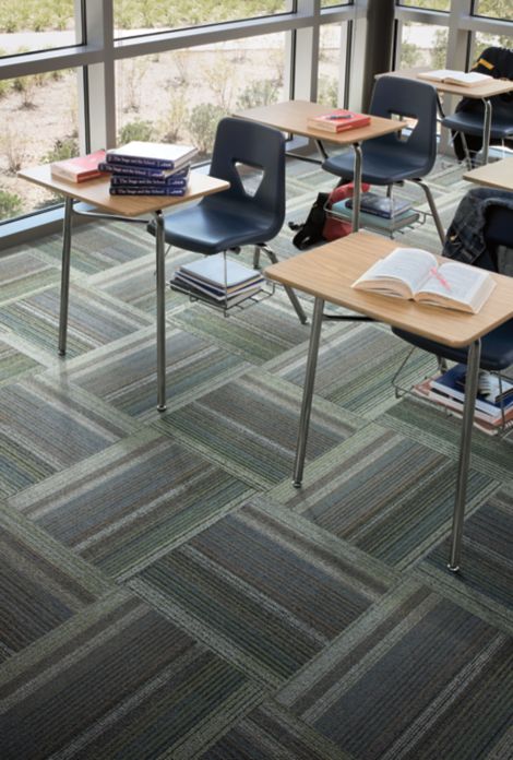Interface Chenille Warp carpet tile in classroom numéro d’image 3