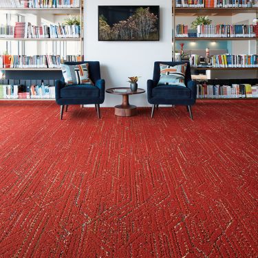 Interface Circuit Board plank carpet tile in design library with two chairs imagen número 1