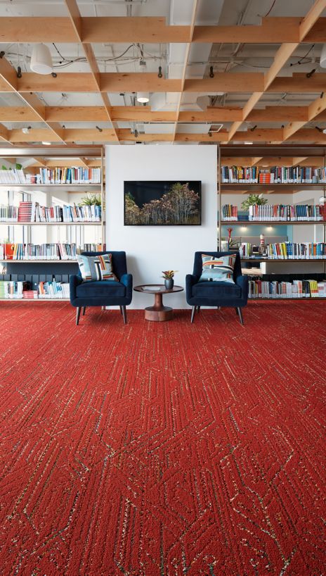 Interface Circuit Board plank carpet tile in design library with two chairs image number 5
