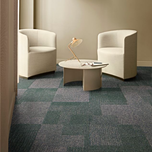 Interface Come and Go carpet tile in private seating area