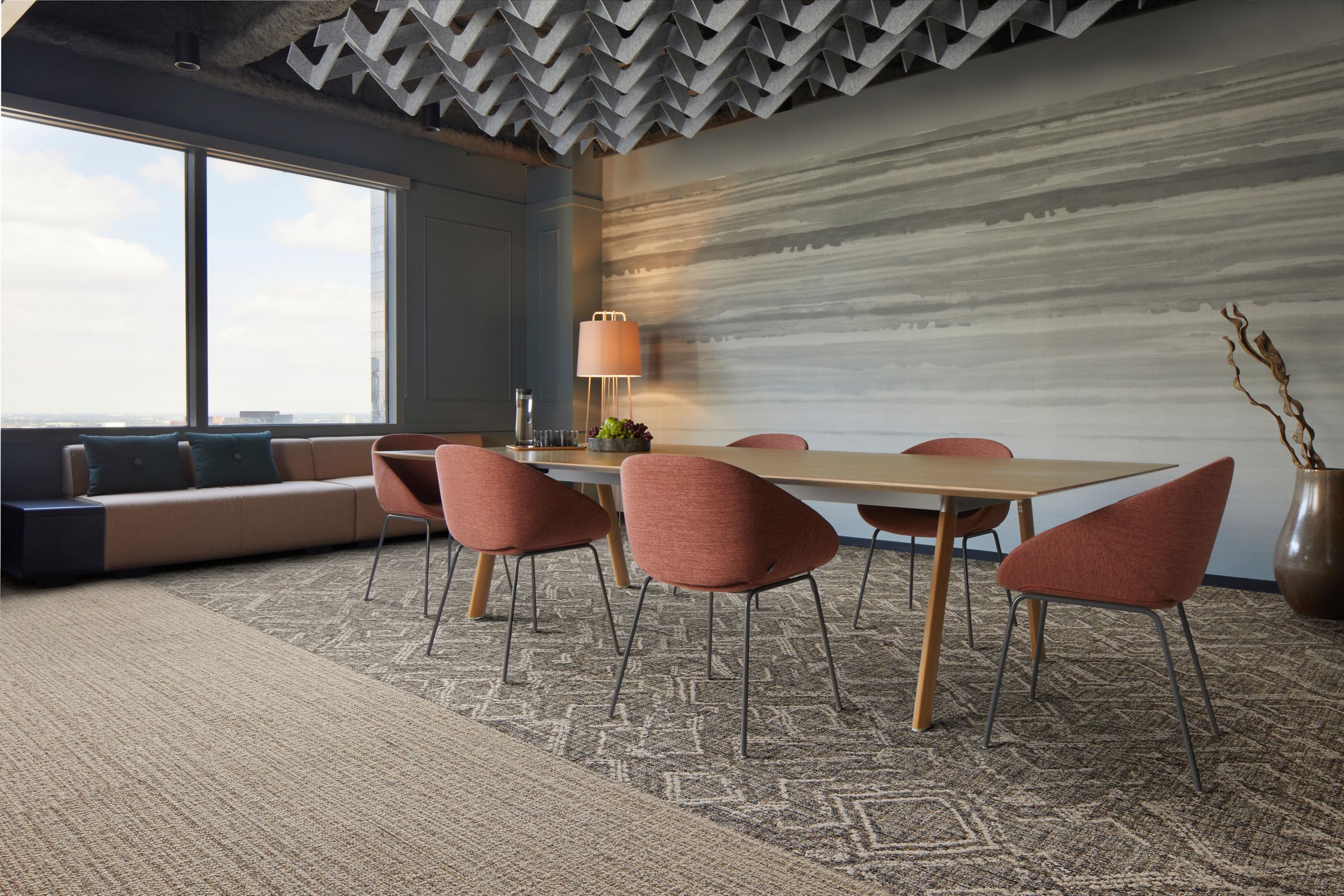 Interface Dual Effect carpet tile with E616 plank carpet tile in meeting room num&eacute;ro d&rsquo;image 6