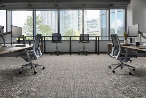 Interface Dual Effect and Thread Lightly carpet tile in open office num&eacute;ro d&rsquo;image 5