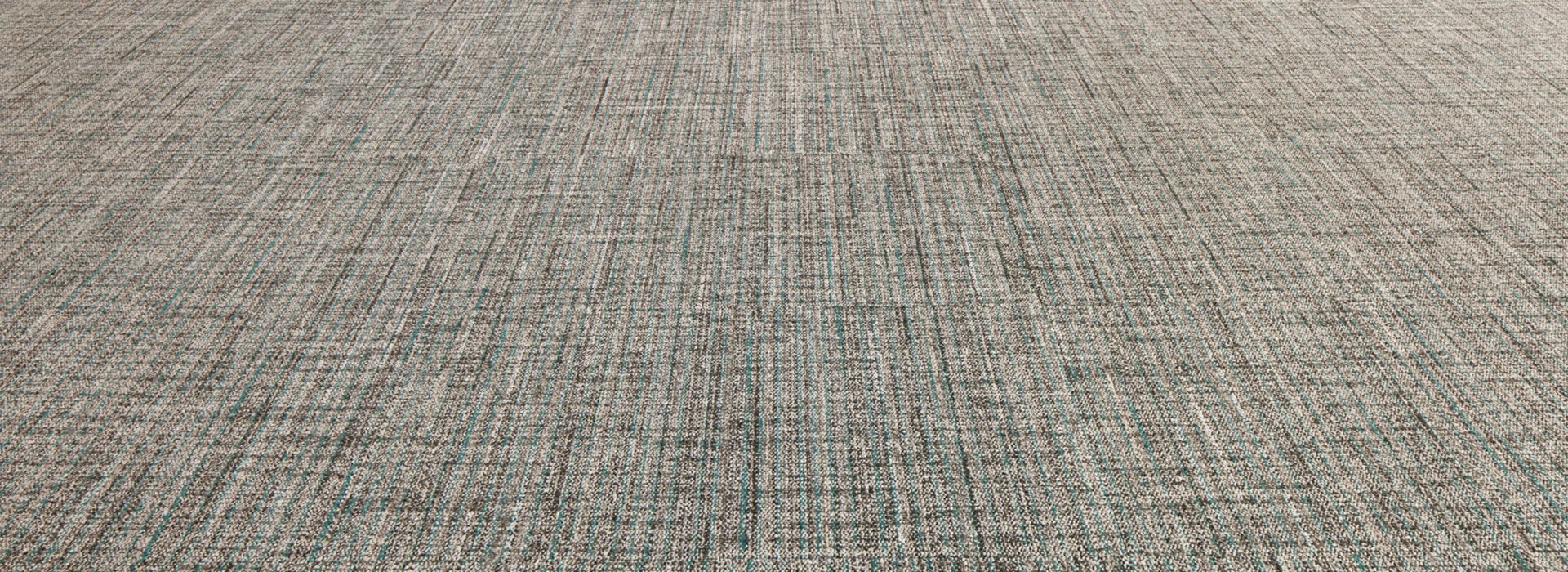 Thread Lightly Carpet Tile in Fossil/Teal