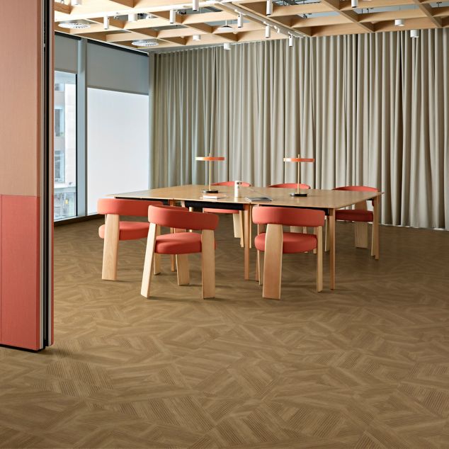 Interface Cut and Form LVT in meeting space